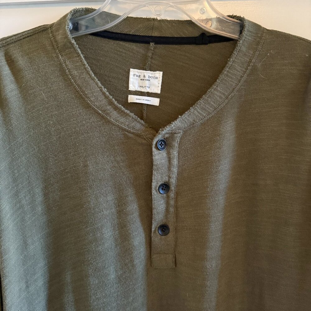Rag and Bone soft cotton Henley - FALL CLASSIC - Picture 2 of 7